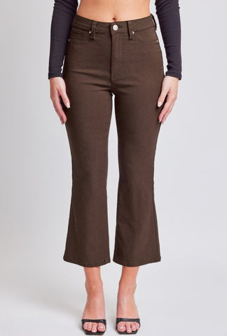 Hyperstretch Crop Kick Flare Pant Cocoa