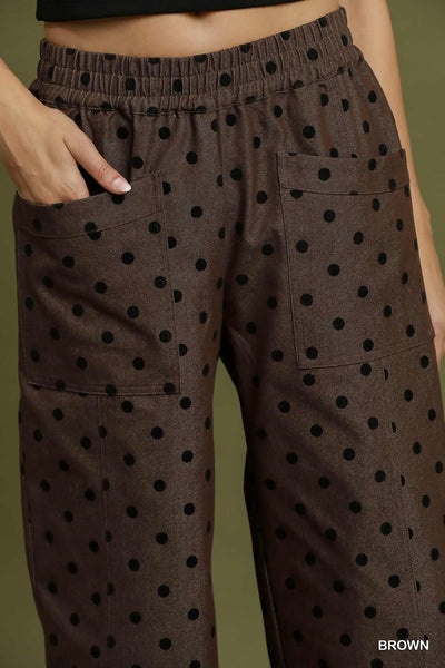 UMGEE Sutton Polka Dot Pant Brown Mix