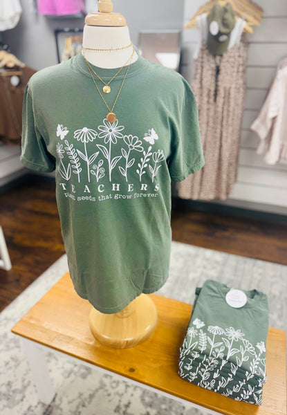 Comfort Colors Teachers Plant Seeds Tee