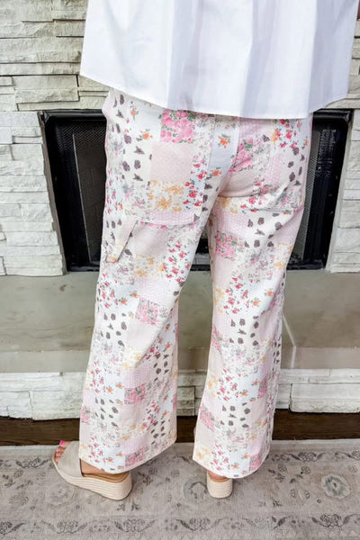 Garden Party Patchwork Wide Leg Pant