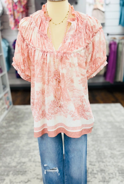 UMGEE Toile French Pink Top