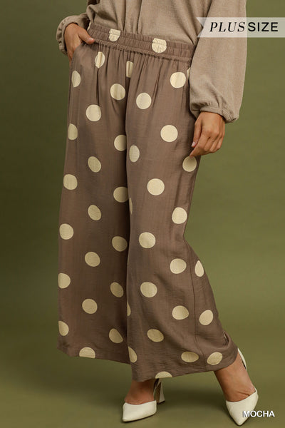 UMGEE Ashley Polka Dot Pant Mocha
