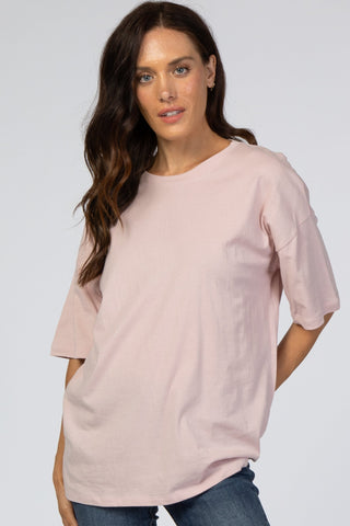 Favorite Cotton Boyfriend Tee Dusty Rose