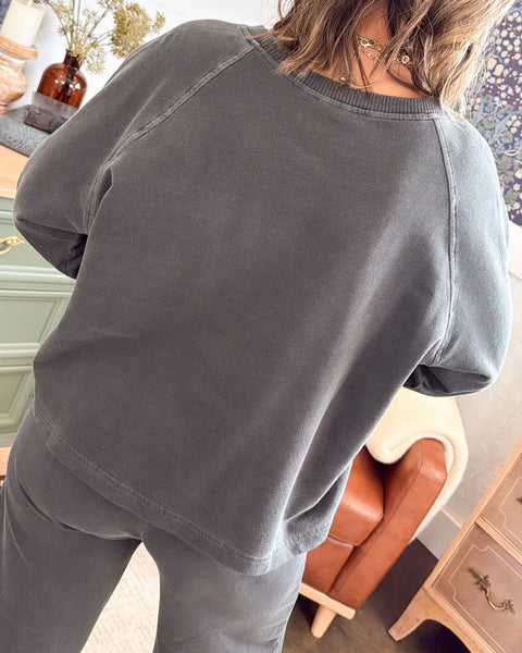 Cotton French Terry 2PC SET Black