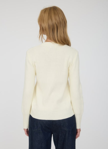 Button Up Cardigan Sweater Ivory Cream