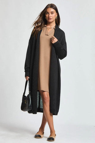 Hideaway Lightweight Travel Cardigan Black