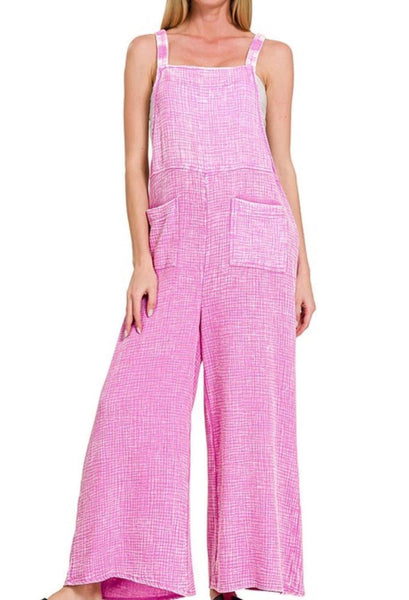 Acid Wash Overall Mauve