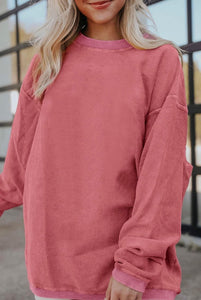 Andy Corded Pullover Rose