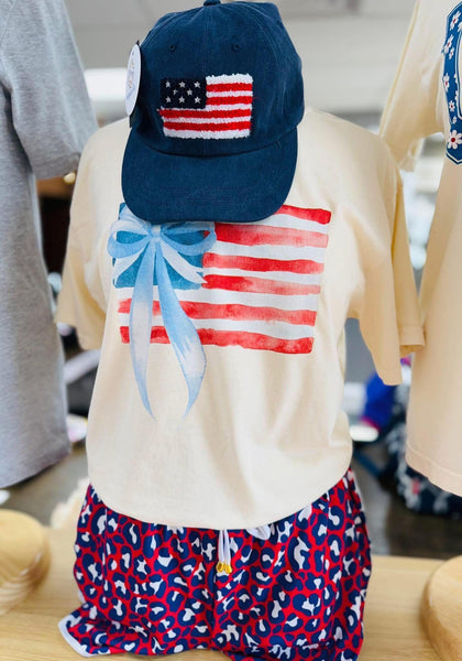 Comfort Colors Watercolor Flag Tee