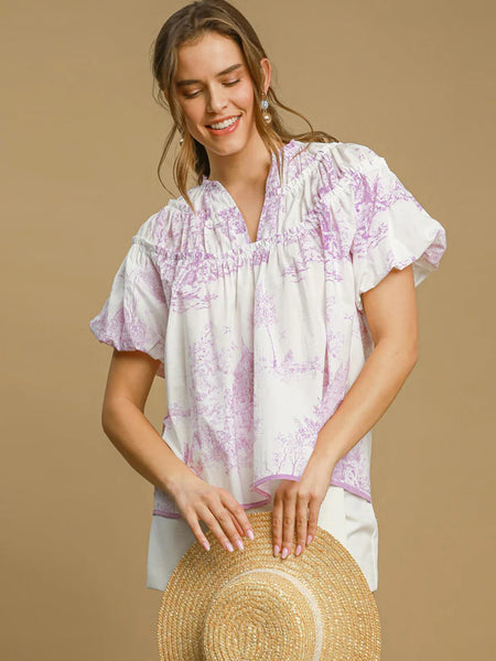 UMGEE Toile Lavender Top