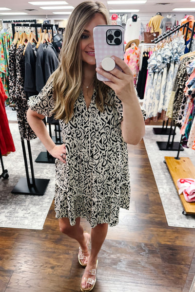 UMGEE Manhattan Cream Black Dress