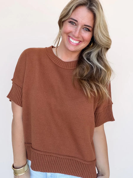 Caramel Solid Favorite Sweater