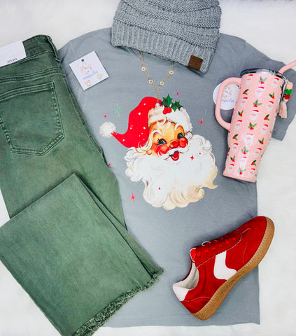 Comfort Colors Vintage Santa Tee