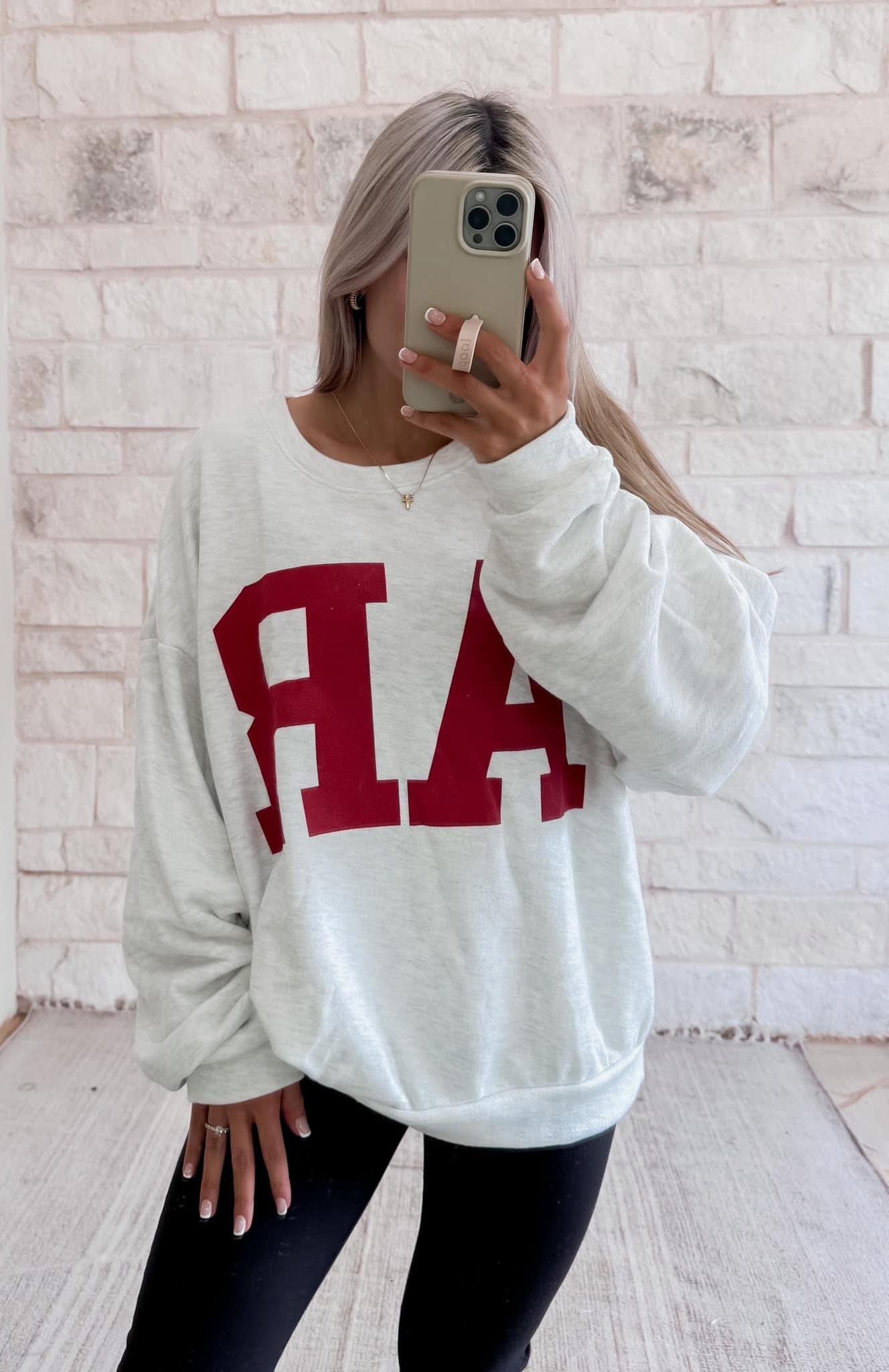 Premium Oversized AR Sweatshirt Pullover