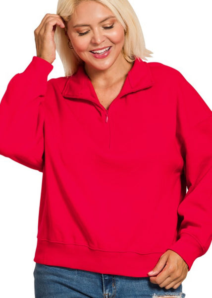 Scuba Pullover Ruby Red