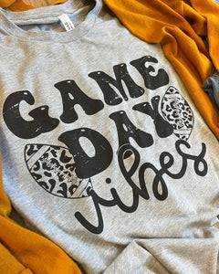 Game Day Leopard Football Tee