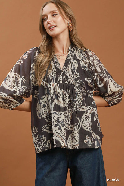 UMGEE Winding Road Top Black Mix