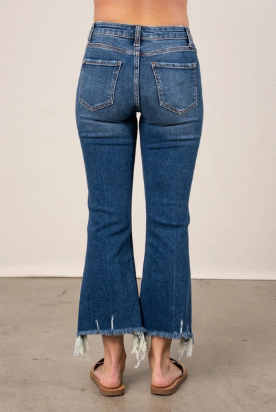 Zenana Denim Lindsey Kick Flare Jean