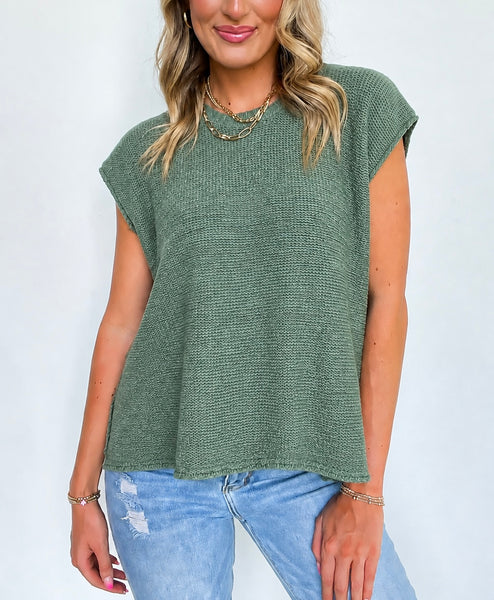 Luxe Crew Neck Layering Sweater Jade