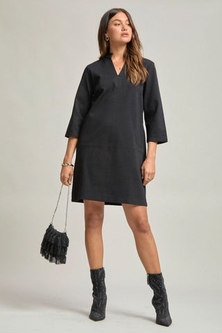 Grace Classic Pocket Dress Black