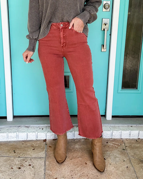 Wide Leg Jean Cabernet