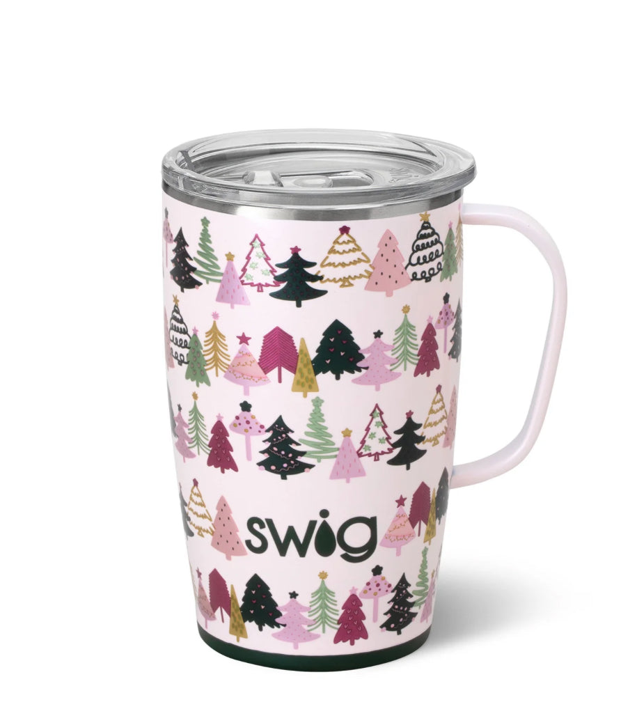 SWIG Tinseled Trees 18oz Travel Mug