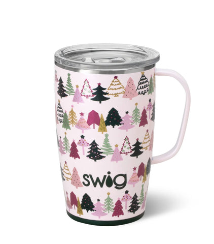 SWIG Tinseled Trees 18oz Travel Mug