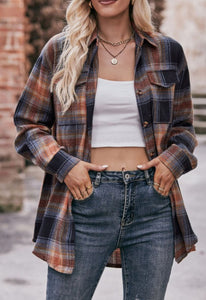 Santa Fe Plaid Flannel Button Down