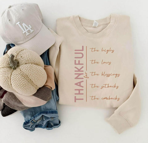 Cozy Thankful Sweatshirt