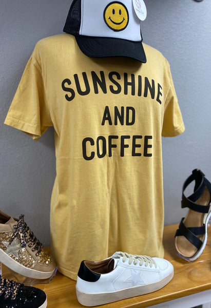 Comfort Colors Sunshine and Coffee Tee