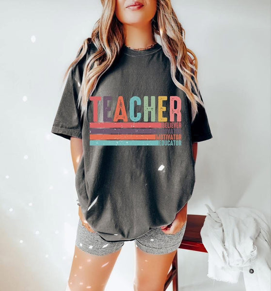 Comfort Colors Retro Teacher Tee