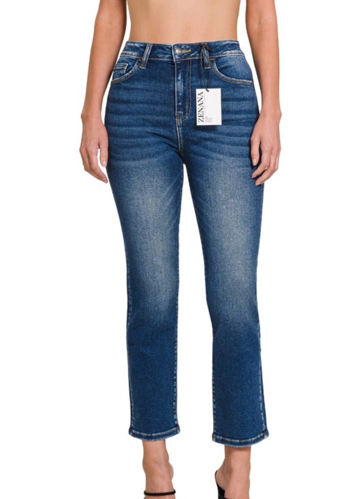 Zenana Denim Leslie Straight Leg Classic Jean