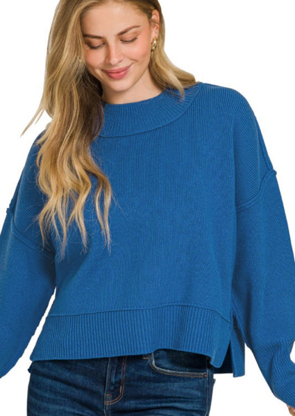 Classic Statement Sweater Teal