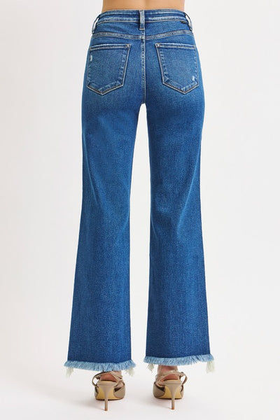 RISEN Tummy Control Straight Ankle Jean
