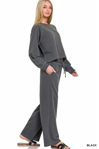 Cotton French Terry 2PC SET Black