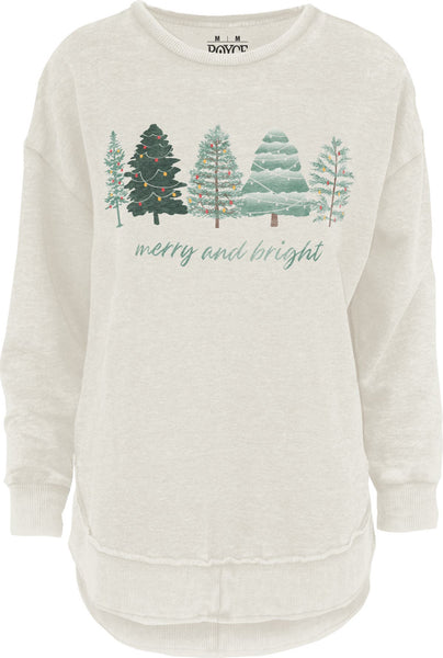 Royce Merry and Bright Fleece Hi-Lo Sweatshirt Ivory