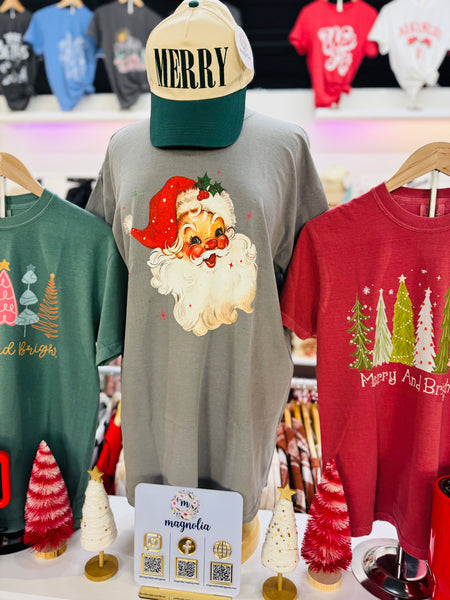 Comfort Colors Crimson Merry & Bright Tee