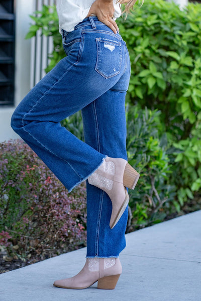 Zenana Dakota Straight Leg Dark Wash Jean