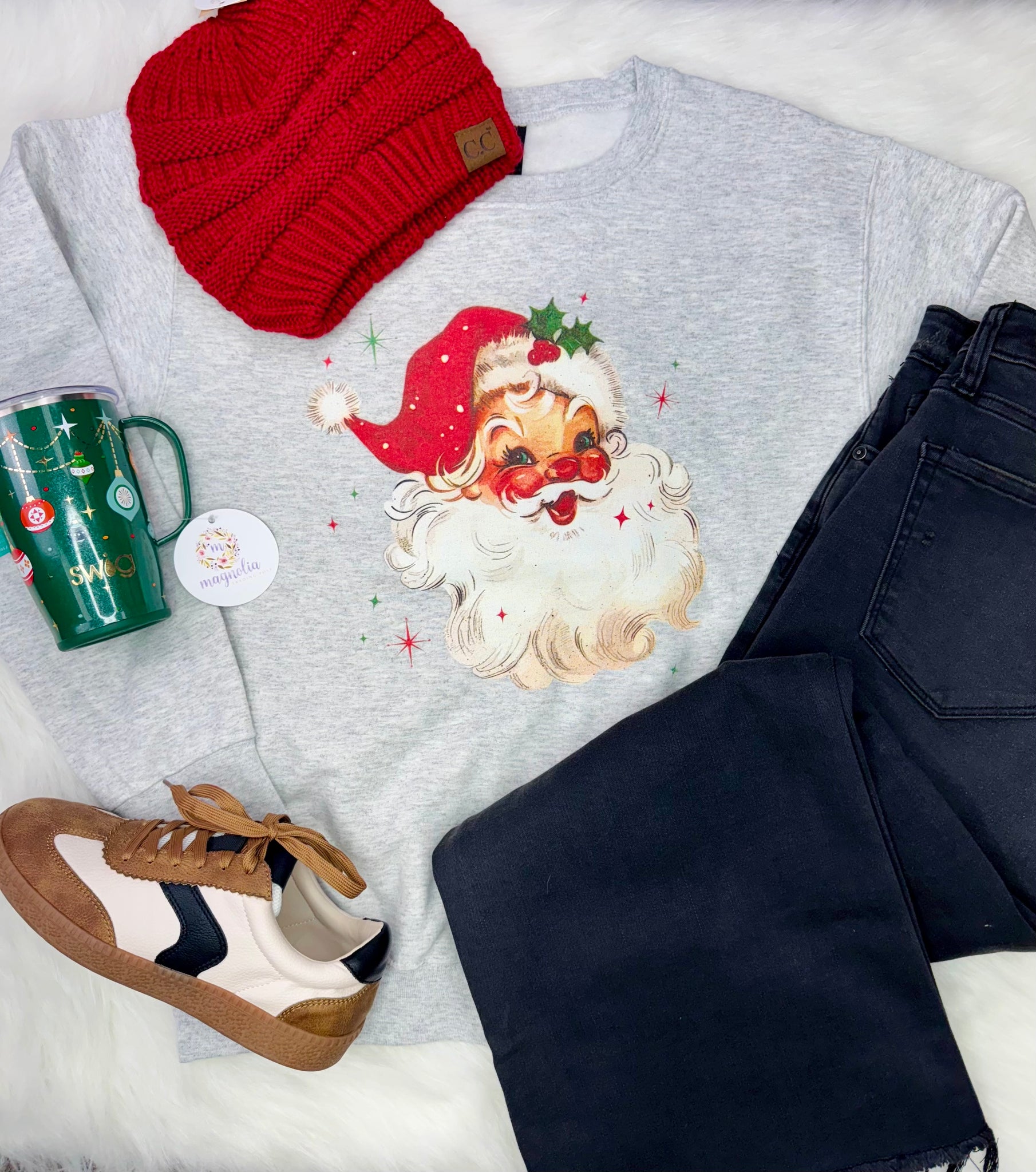Holly Jolly Vintage Santa Sweatshirt