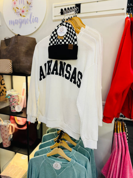 Black & White Arkansas Corded Top