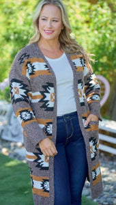 Mocha Mix Southwest Cardigan