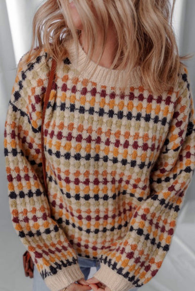 Harvest Dot Pattern Sweater
