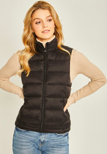 Classic Puffer Vest - Black