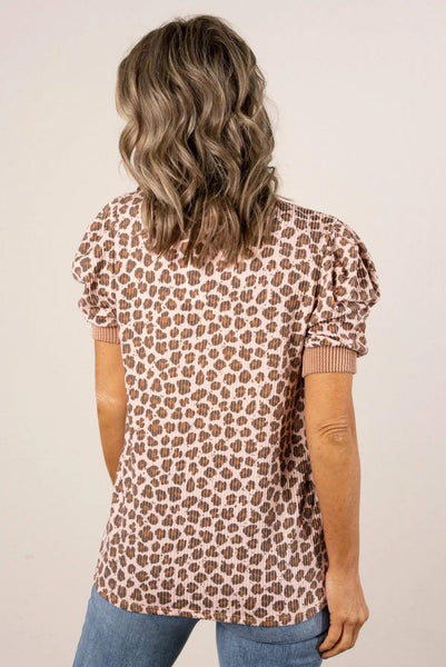 Bailey Leopard Textured Top