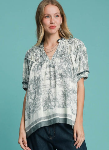 UMGEE Toile Grey Top