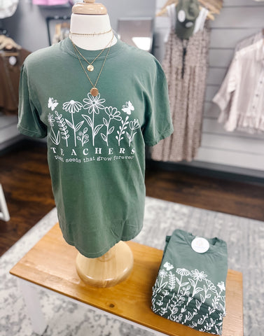 Comfort Colors Teachers Plant Seeds Tee