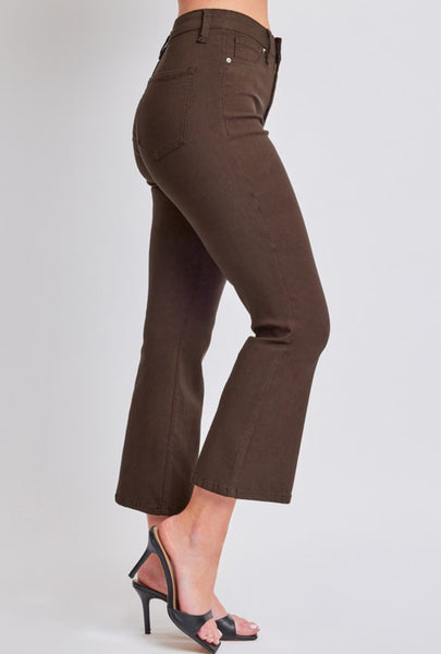 Hyperstretch Crop Kick Flare Pant Cocoa