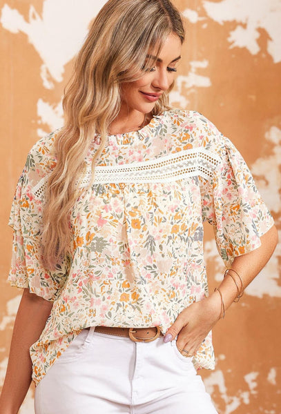 Laney Floral Print Top