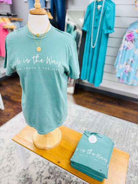 Comfort Colors He Is The Way Tee