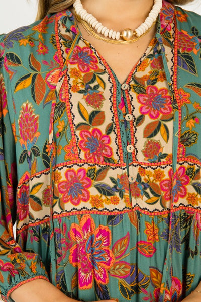 Boho Floral Maxi Dress